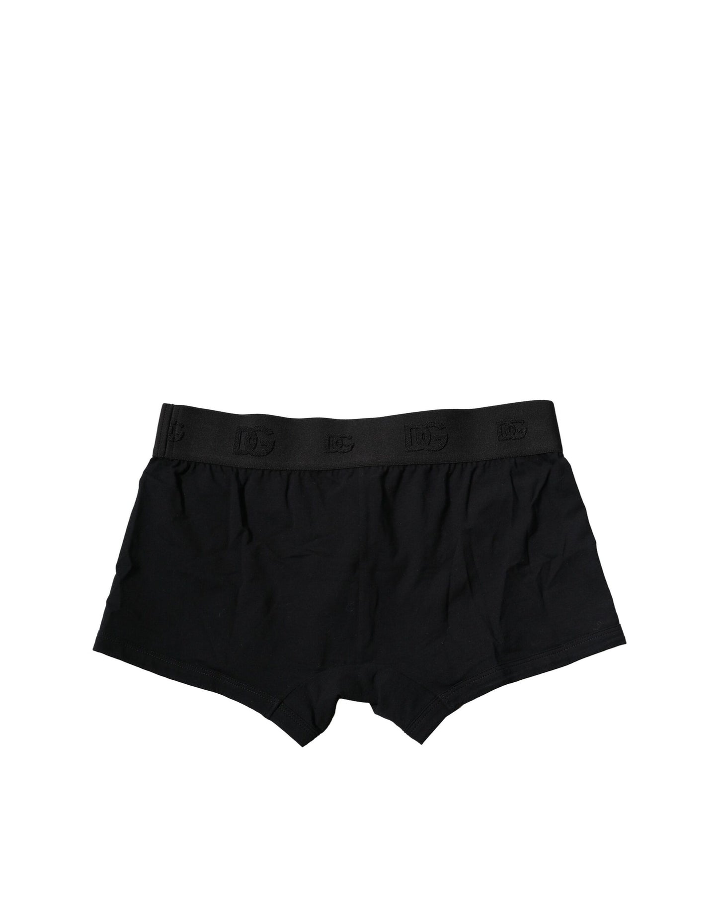 Black Cotton Stretch Regular Boxer Underwear-Dolce & Gabbana-LabelTerrace.com