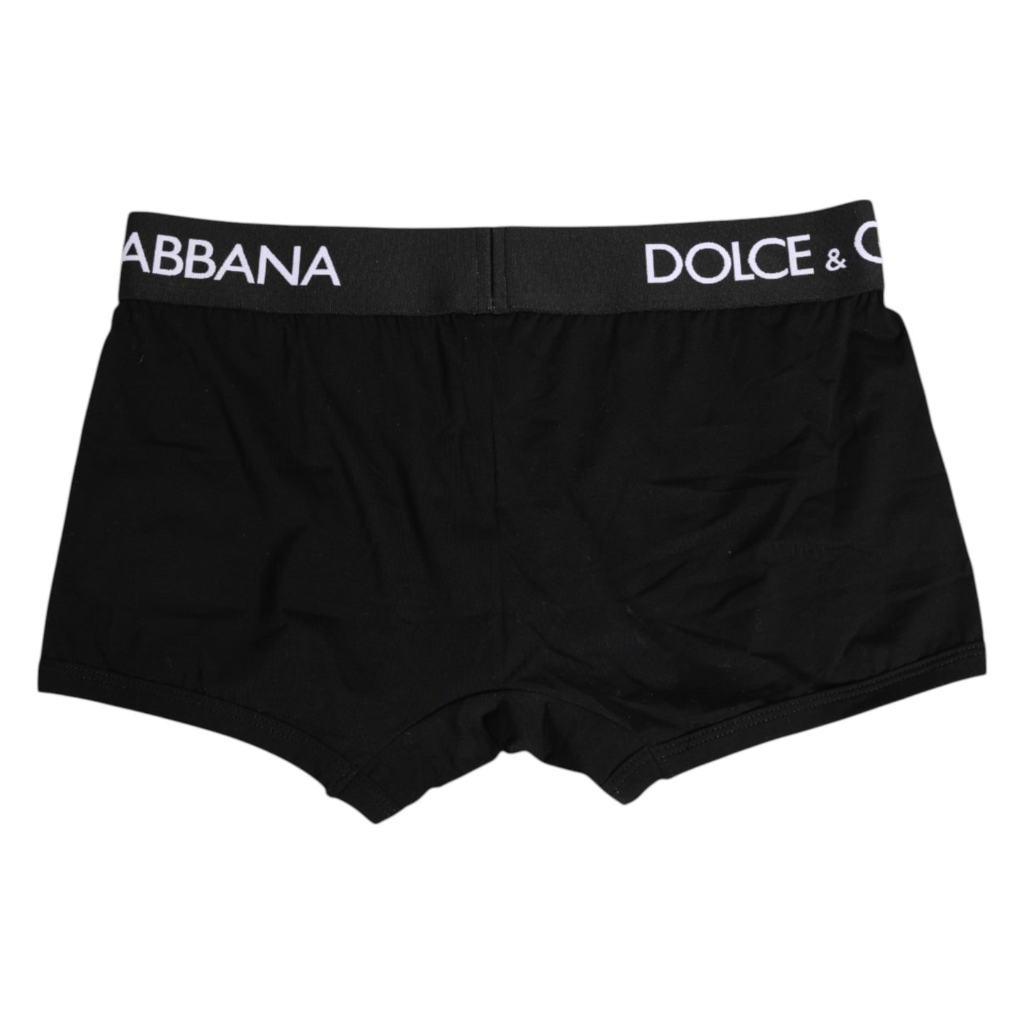 Black Cotton Stretch Regular Boxer Underwear-Dolce & Gabbana-LabelTerrace.com