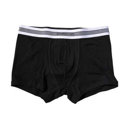 Black Cotton Stretch Regular Boxer Underwear-Dolce & Gabbana-LabelTerrace.com