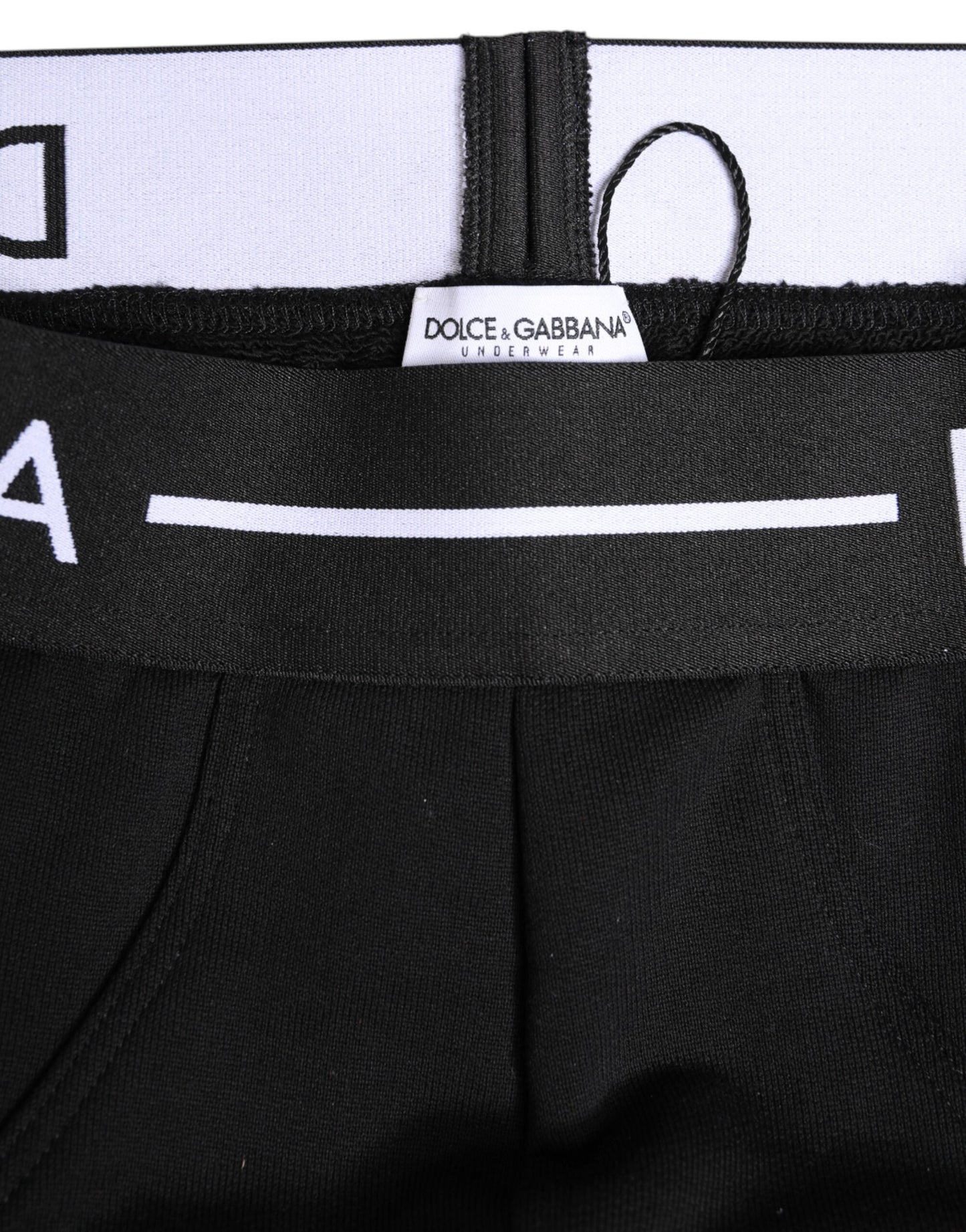 Black Cotton Stretch Regular Brief Underwear-Dolce & Gabbana-LabelTerrace.com