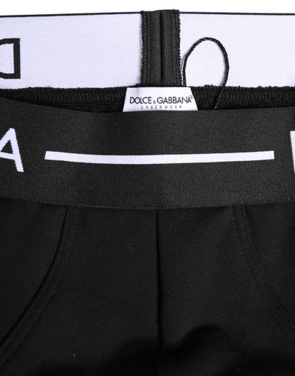 Black Cotton Stretch Regular Brief Underwear-Dolce & Gabbana-LabelTerrace.com