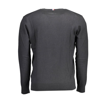 Black Cotton Sweater-U.S. POLO ASSN.-LabelTerrace.com