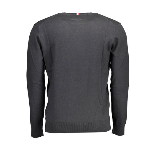 Black Cotton Sweater-U.S. POLO ASSN.-LabelTerrace.com