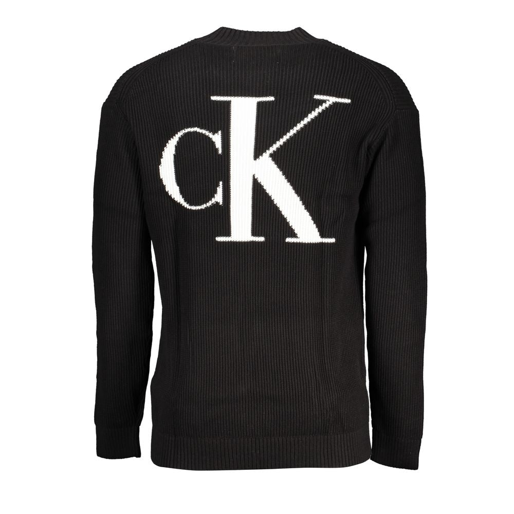 Black Cotton Sweater-Calvin Klein-LabelTerrace.com