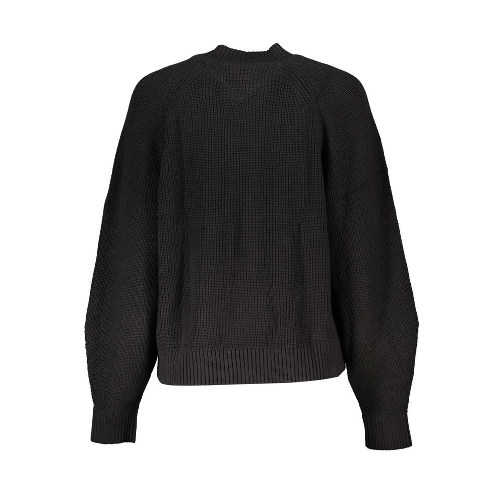 Black Cotton Sweater-Tommy Hilfiger-LabelTerrace.com