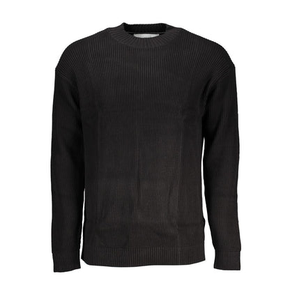 Black Cotton Sweater-Calvin Klein-LabelTerrace.com