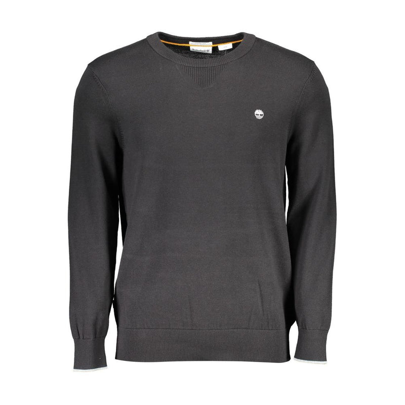 Black Cotton Sweater-Timberland-LabelTerrace.com
