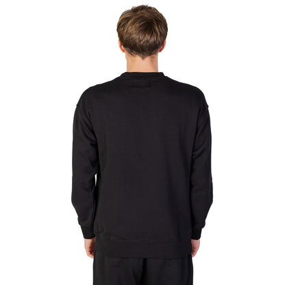 Black Cotton Sweatshirt-Underclub-LabelTerrace.com