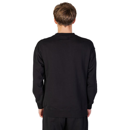 Black Cotton Sweatshirt-Underclub-LabelTerrace.com