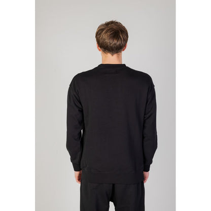 Black Cotton Sweatshirt-Underclub-LabelTerrace.com