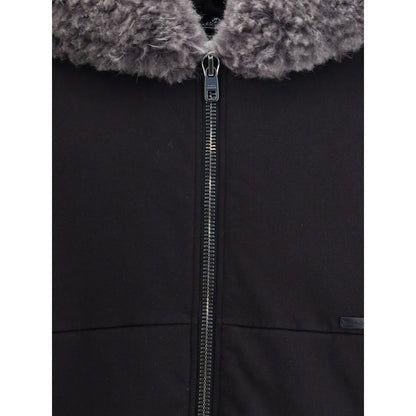 Black Cotton Sweatshirt