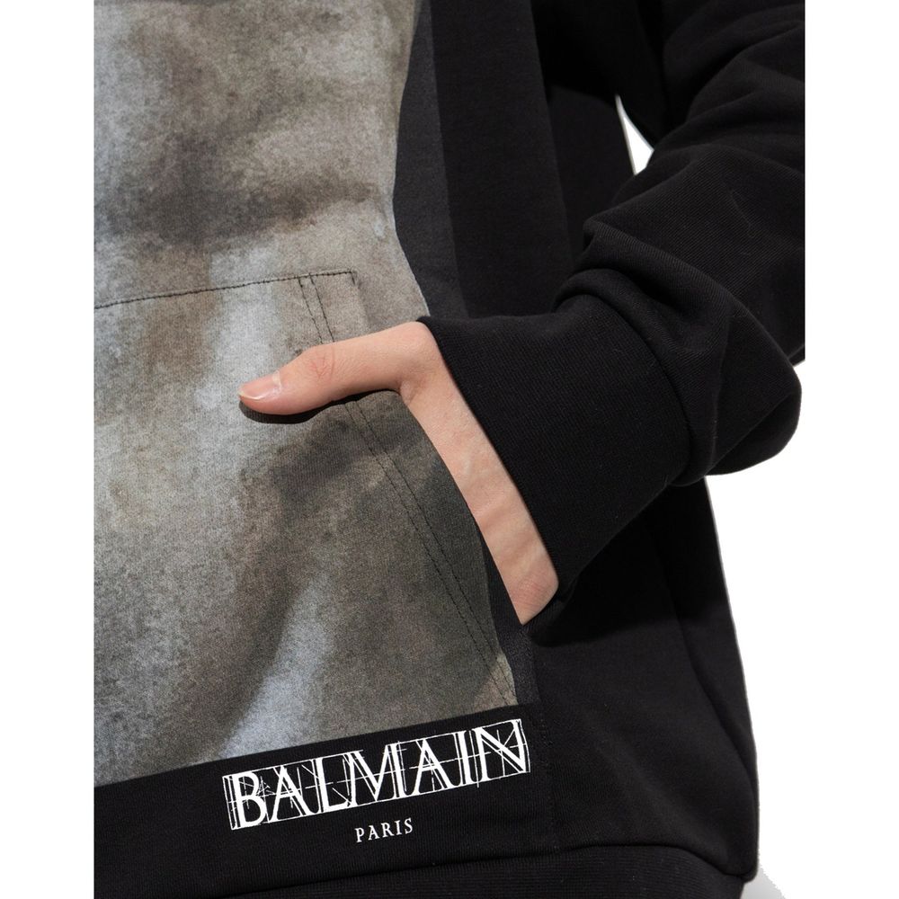 Cotton Hoodie Sweatshirt-Balmain-LabelTerrace.com