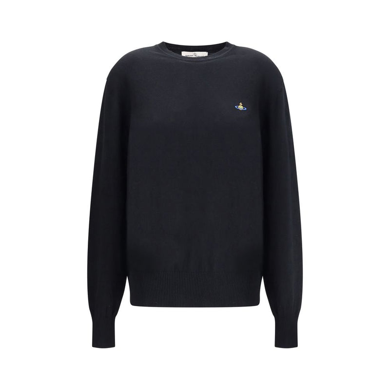 Black Cotton Sweatshirt
