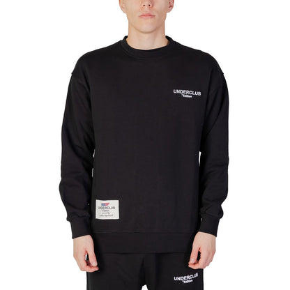 Black Cotton Sweatshirt-Underclub-LabelTerrace.com