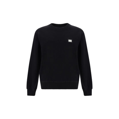 Black Cotton Sweatshirt