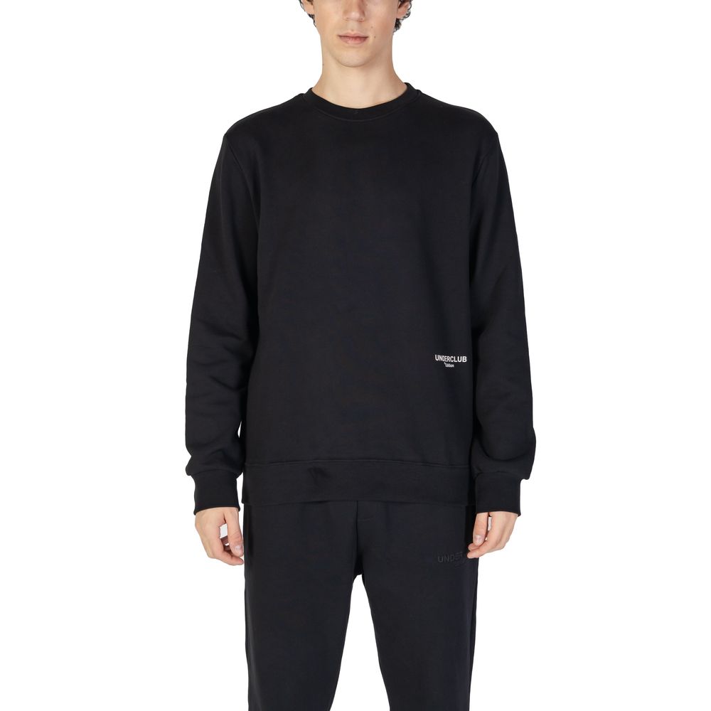 Black Cotton Sweatshirt-Underclub-LabelTerrace.com