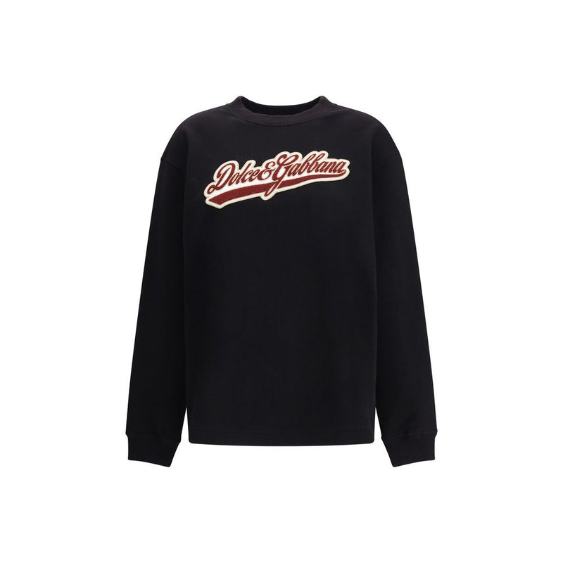 Black Cotton Sweatshirt