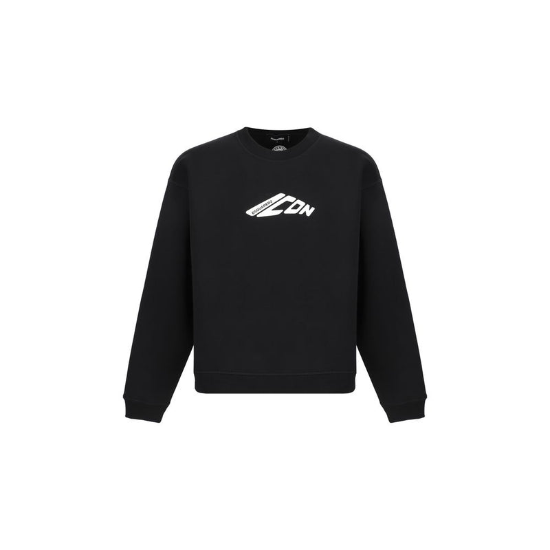 Black Cotton Sweatshirt
