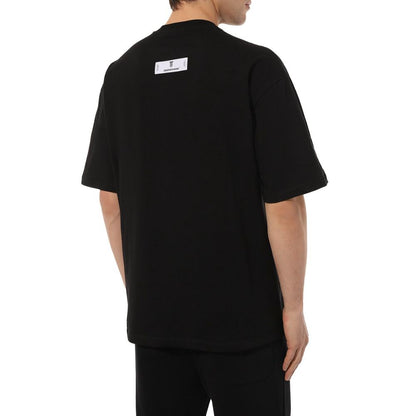Black Cotton T-Shirt-Diego Venturino-LabelTerrace.com