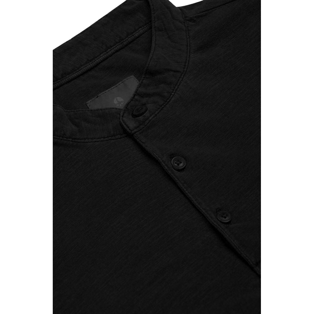 Black Cotton T-Shirt-AT.P.CO-LabelTerrace.com