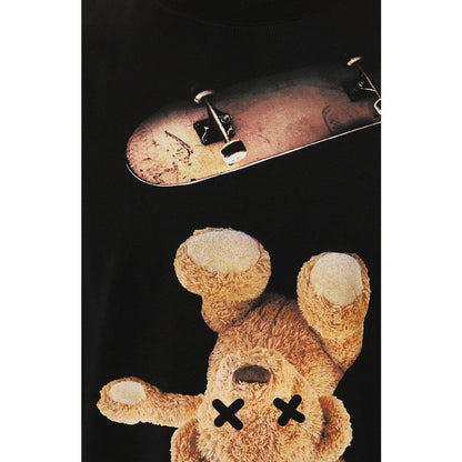 Black Cotton T-Shirt-Diego Venturino-LabelTerrace.com