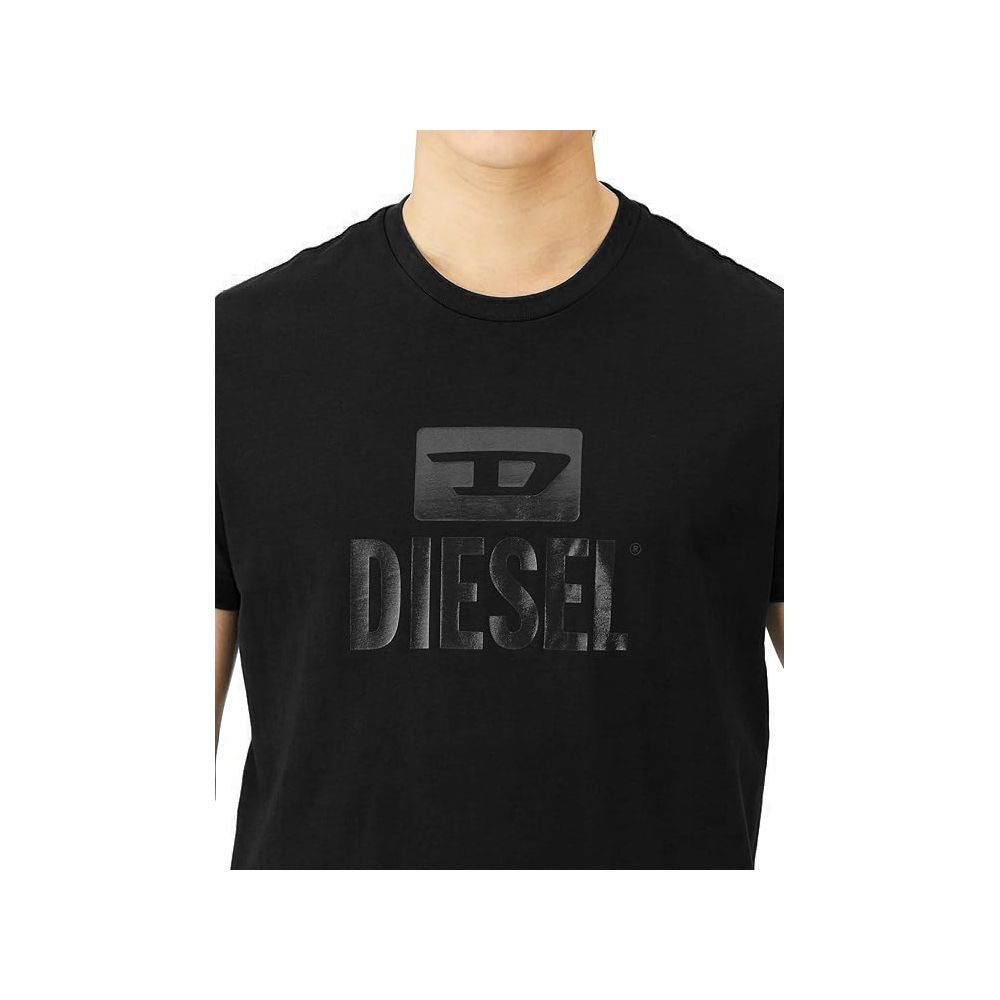 Black Cotton T-Shirt-Diesel-LabelTerrace.com
