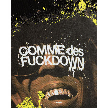 Black Cotton T-Shirt-Comme Des Fuckdown-LabelTerrace.com