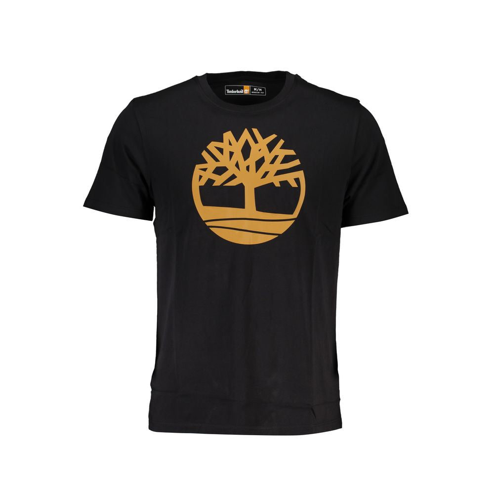 Black Cotton T-Shirt-Timberland-LabelTerrace.com