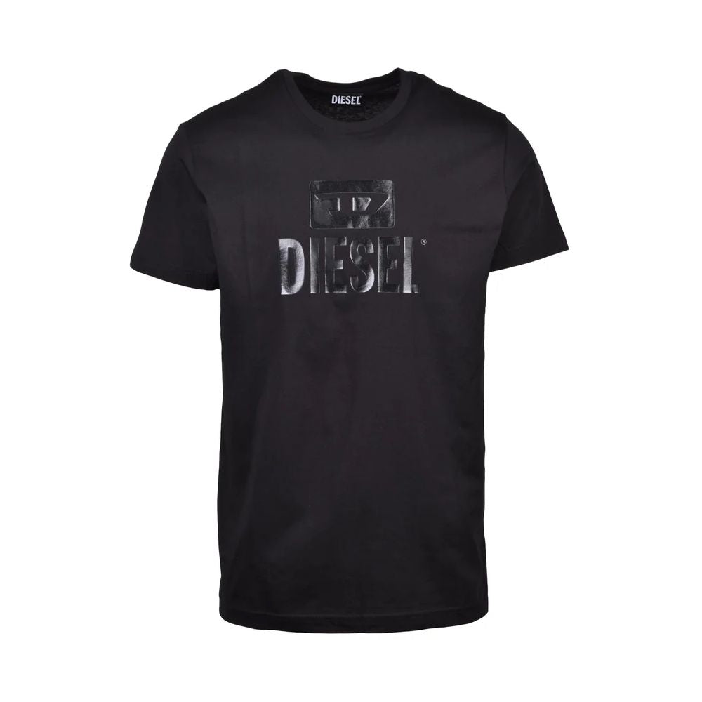 Black Cotton T-Shirt-Diesel-LabelTerrace.com