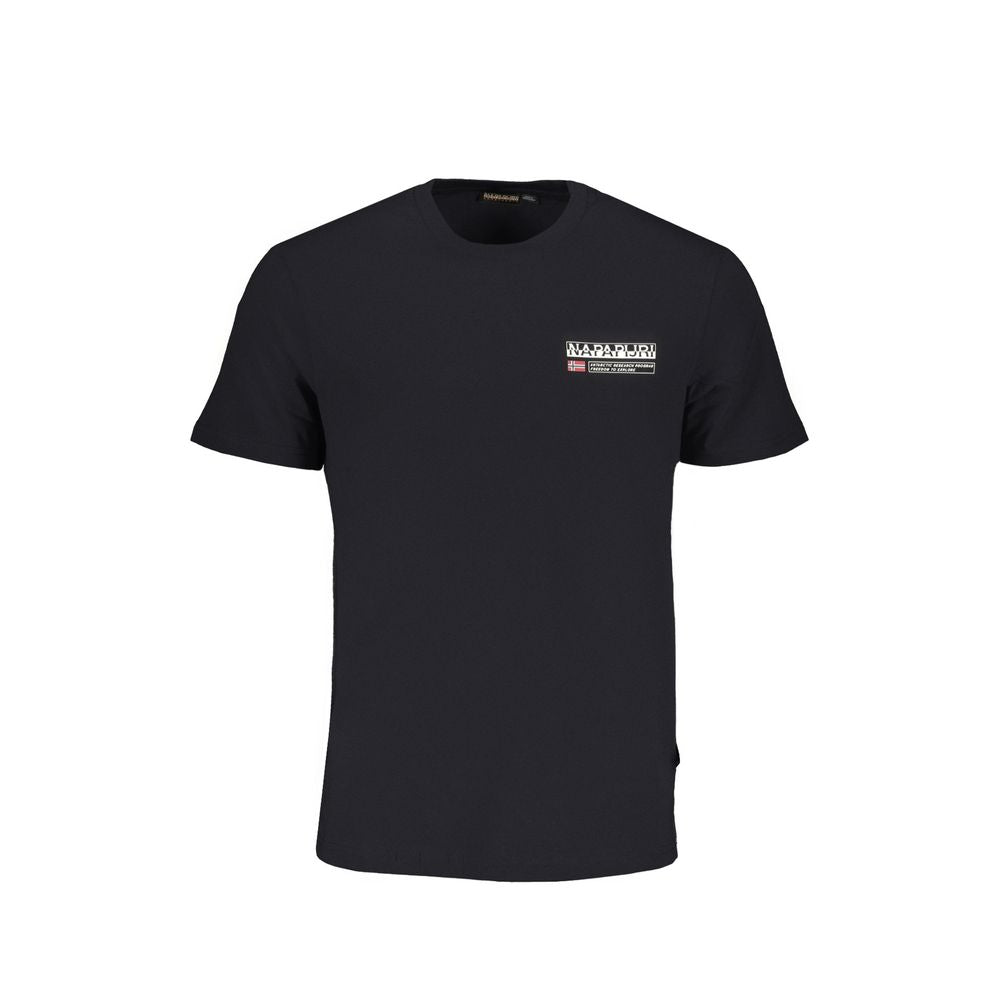 Black Cotton T-Shirt-Napapijri-LabelTerrace.com