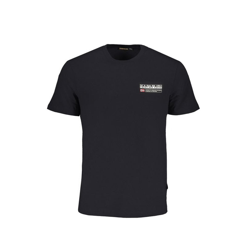 Black Cotton T-Shirt-Napapijri-LabelTerrace.com
