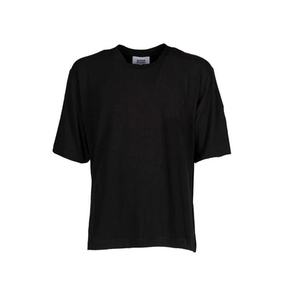 Black Cotton T-Shirt-Alpha Studio-LabelTerrace.com