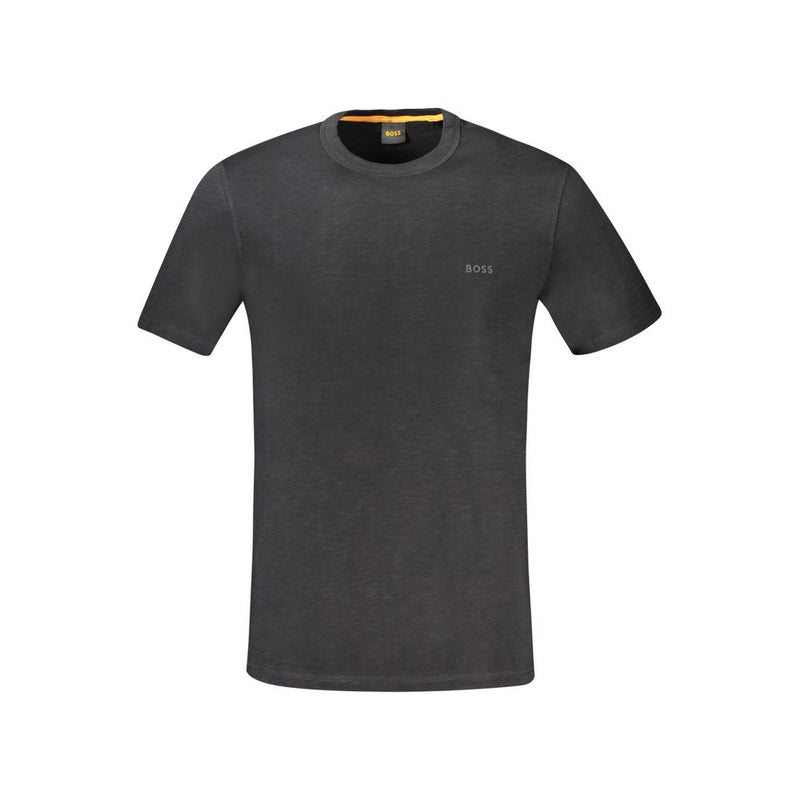 Black Cotton T-Shirt