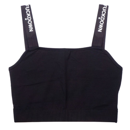 Black Cotton Tops & T-Shirt