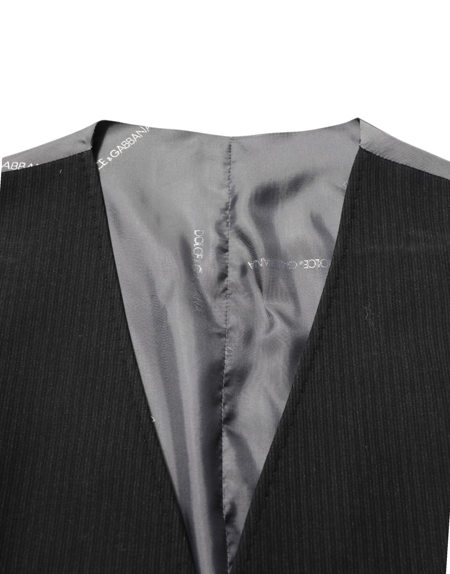 Black Cotton Waistcoat Dress Men Formal Vest-Dolce & Gabbana-LabelTerrace.com