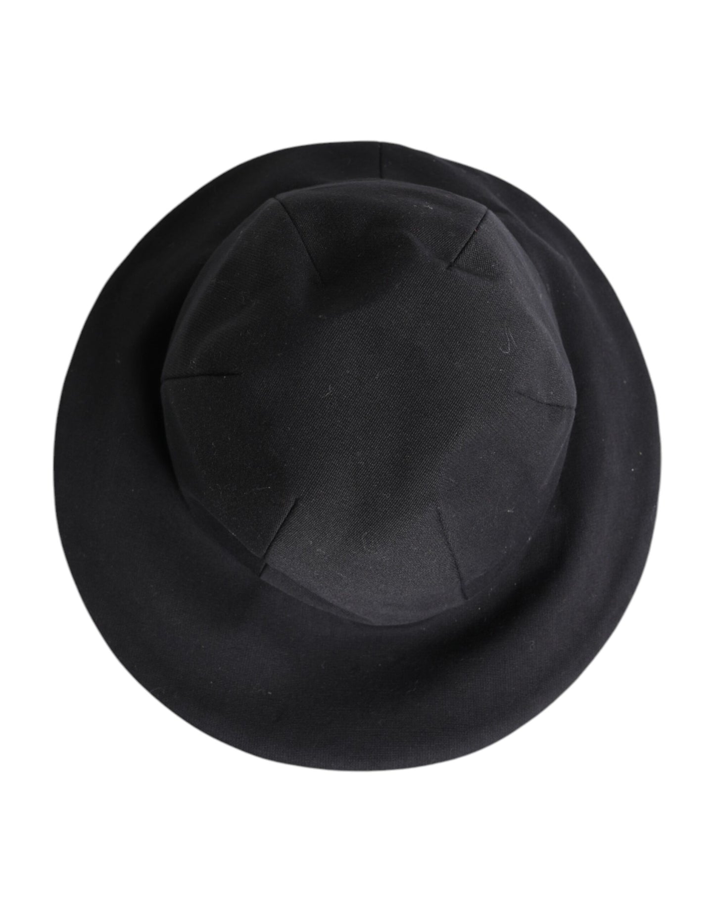 Black Cotton Wide Brim Bucket Hat-Dolce & Gabbana-LabelTerrace.com