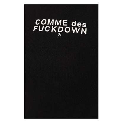 Black Cotton Women Cropped Top-Comme Des Fuckdown-LabelTerrace.com