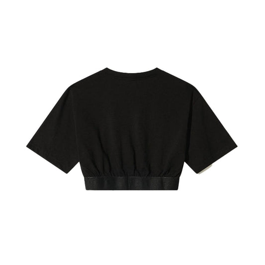 Black Cotton Women T-Shirt-Comme Des Fuckdown-LabelTerrace.com