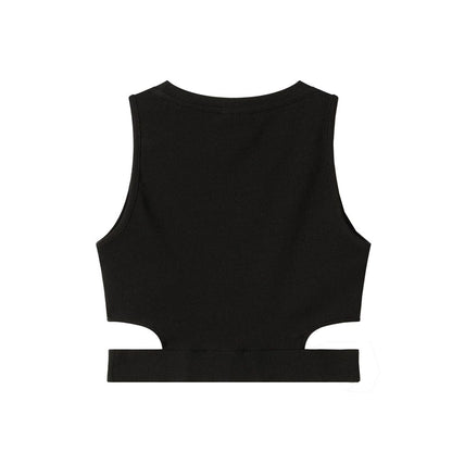 Black Cotton Women Top-Comme Des Fuckdown-LabelTerrace.com