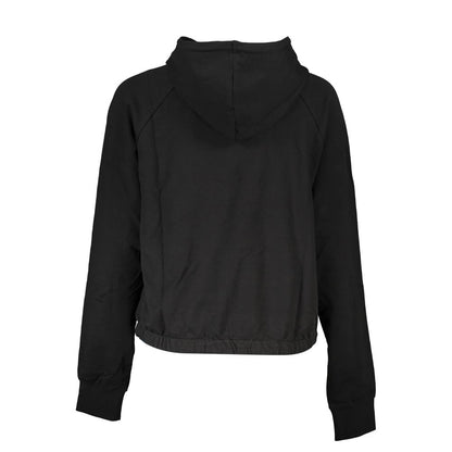Black Cotton Women's Sweatshirt