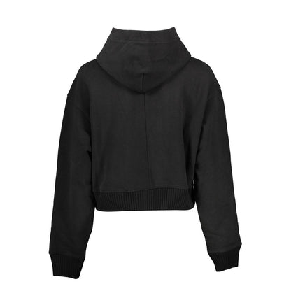Black Cotton Women's Sweatshirt