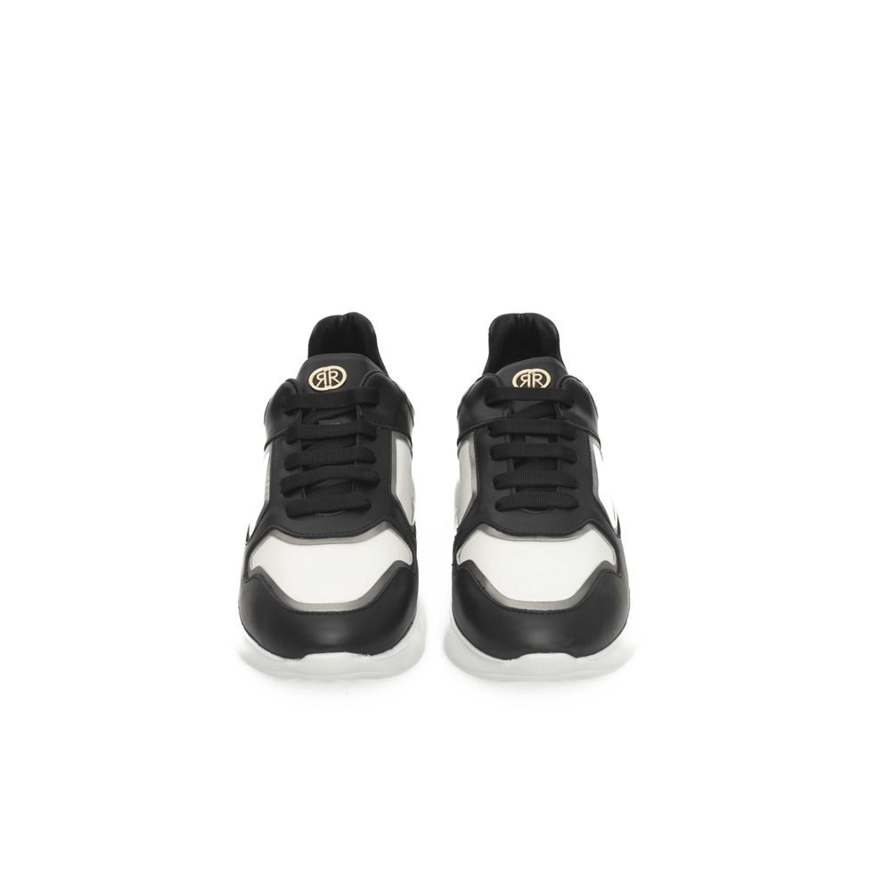 Black Cowhide Women Sneaker-Cerruti 1881-LabelTerrace.com