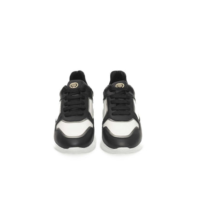 Black Cowhide Women Sneaker-Cerruti 1881-LabelTerrace.com