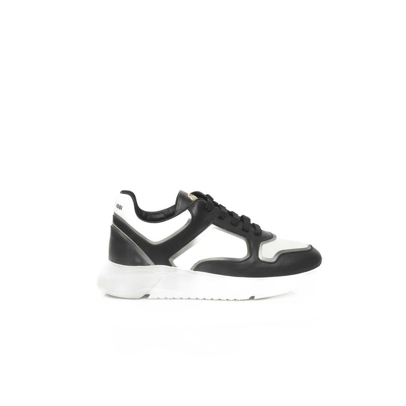 Black Cowhide Women Sneaker-Cerruti 1881-LabelTerrace.com