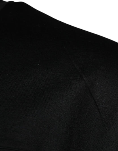 Black Crew Neck Short Sleeve T-shirt-Dolce & Gabbana-LabelTerrace.com