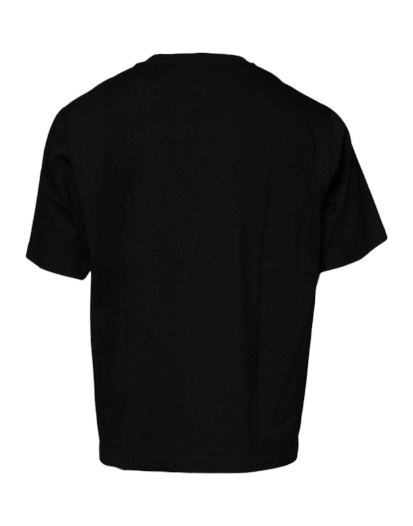 Black Crew Neck Short Sleeve T-shirt-Dolce & Gabbana-LabelTerrace.com