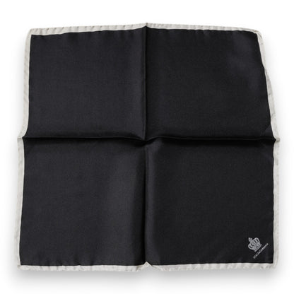 Black Crown Logo Square Handkerchief Scarf-Dolce & Gabbana-LabelTerrace.com