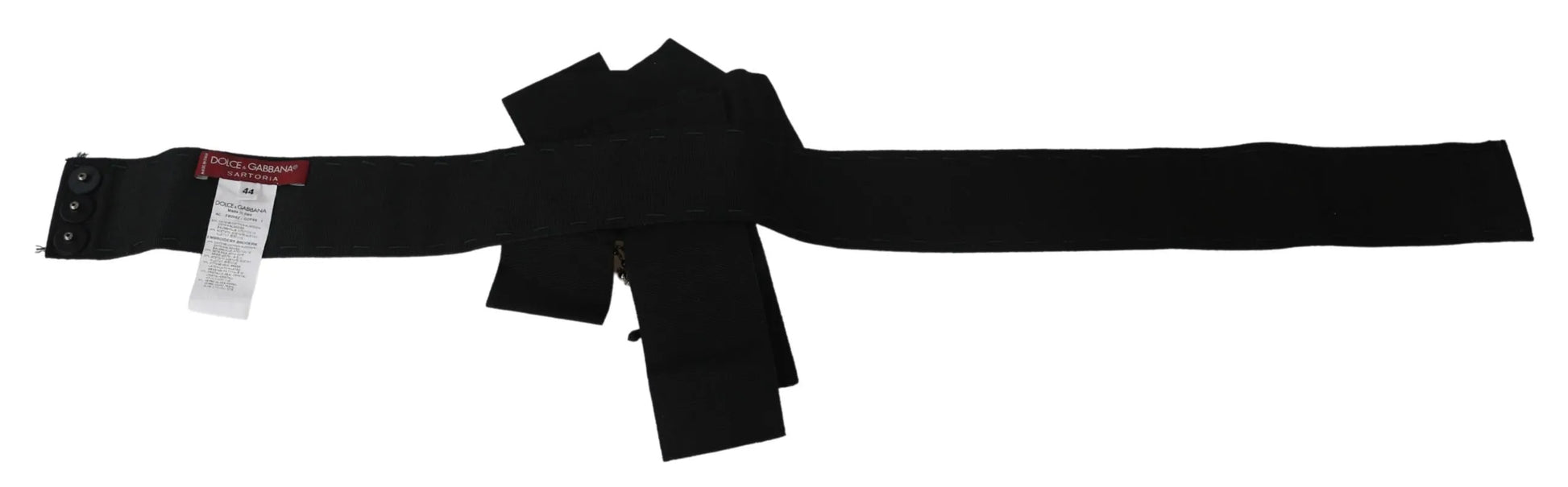 Black Crystal Brooch Wide Wai SATORIA Belt-Dolce & Gabbana-LabelTerrace.com