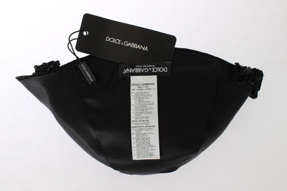 Black Crystal Gold Cherries Brooch Hat-Dolce & Gabbana-LabelTerrace.com