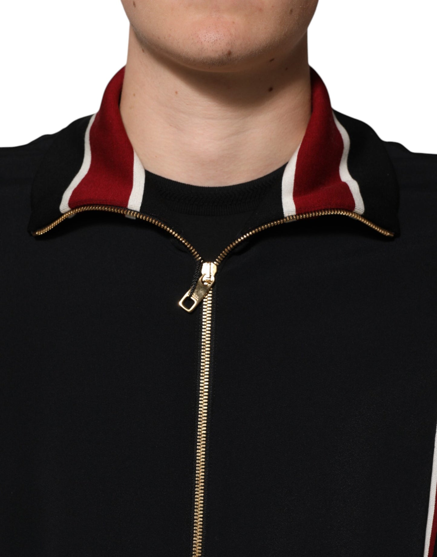 Black DG King Full Zip Sweatshirt Sweater-Dolce & Gabbana-LabelTerrace.com